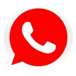 red whatsapp logo